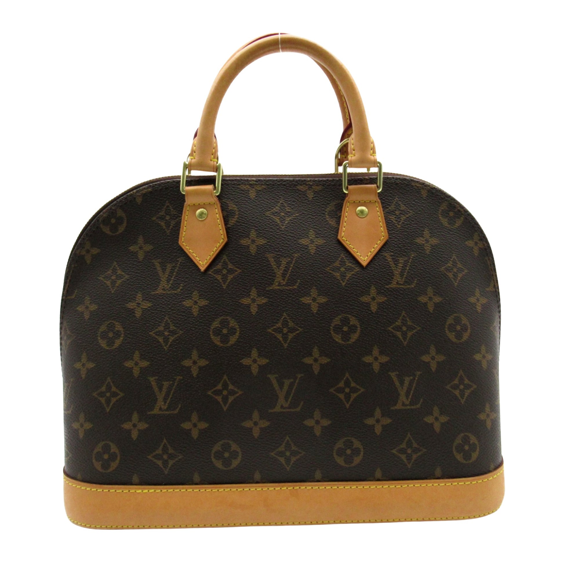 Louis Vuitton Alma, Brown, Canvas, handbag