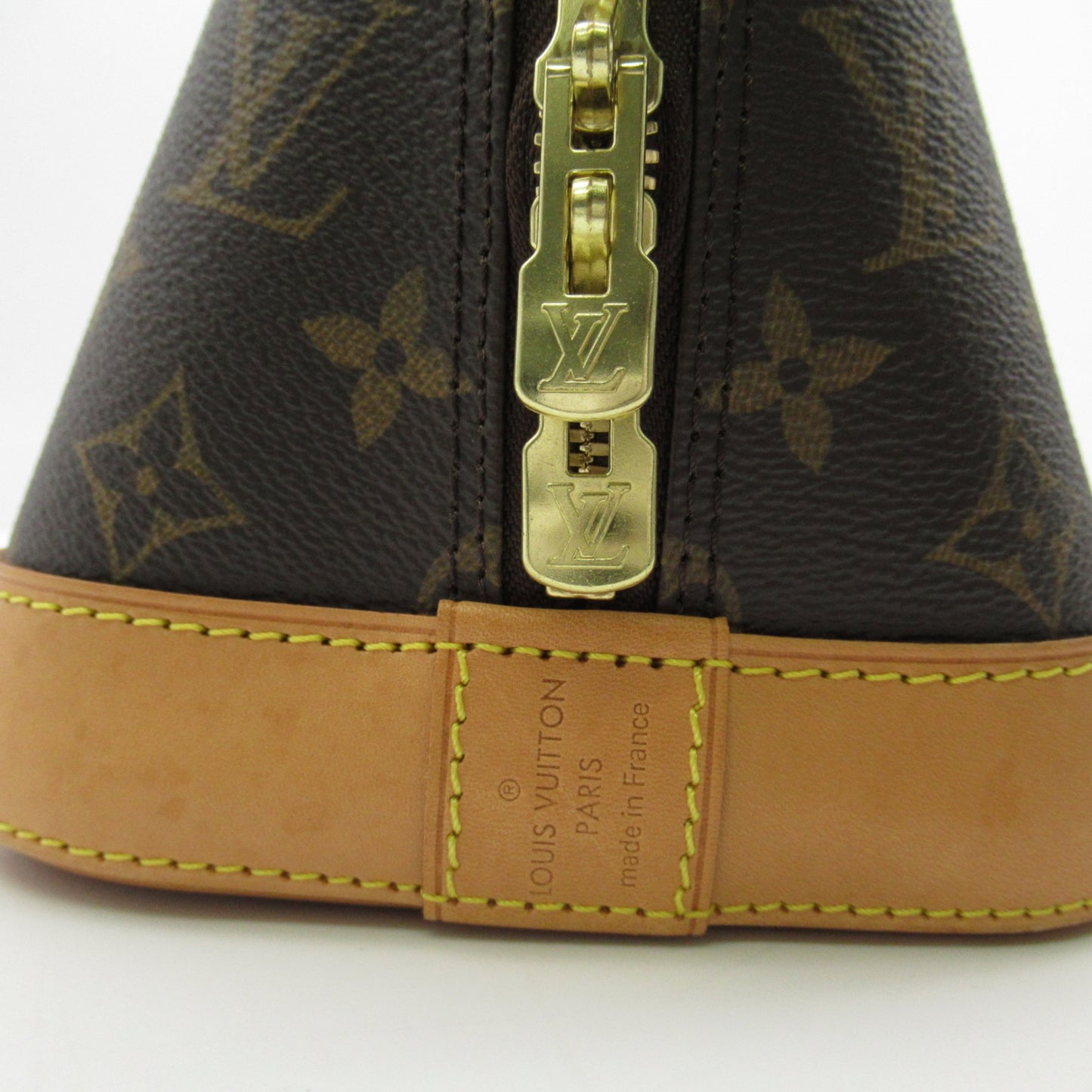 Louis Vuitton Alma, Brown, Canvas, handbag