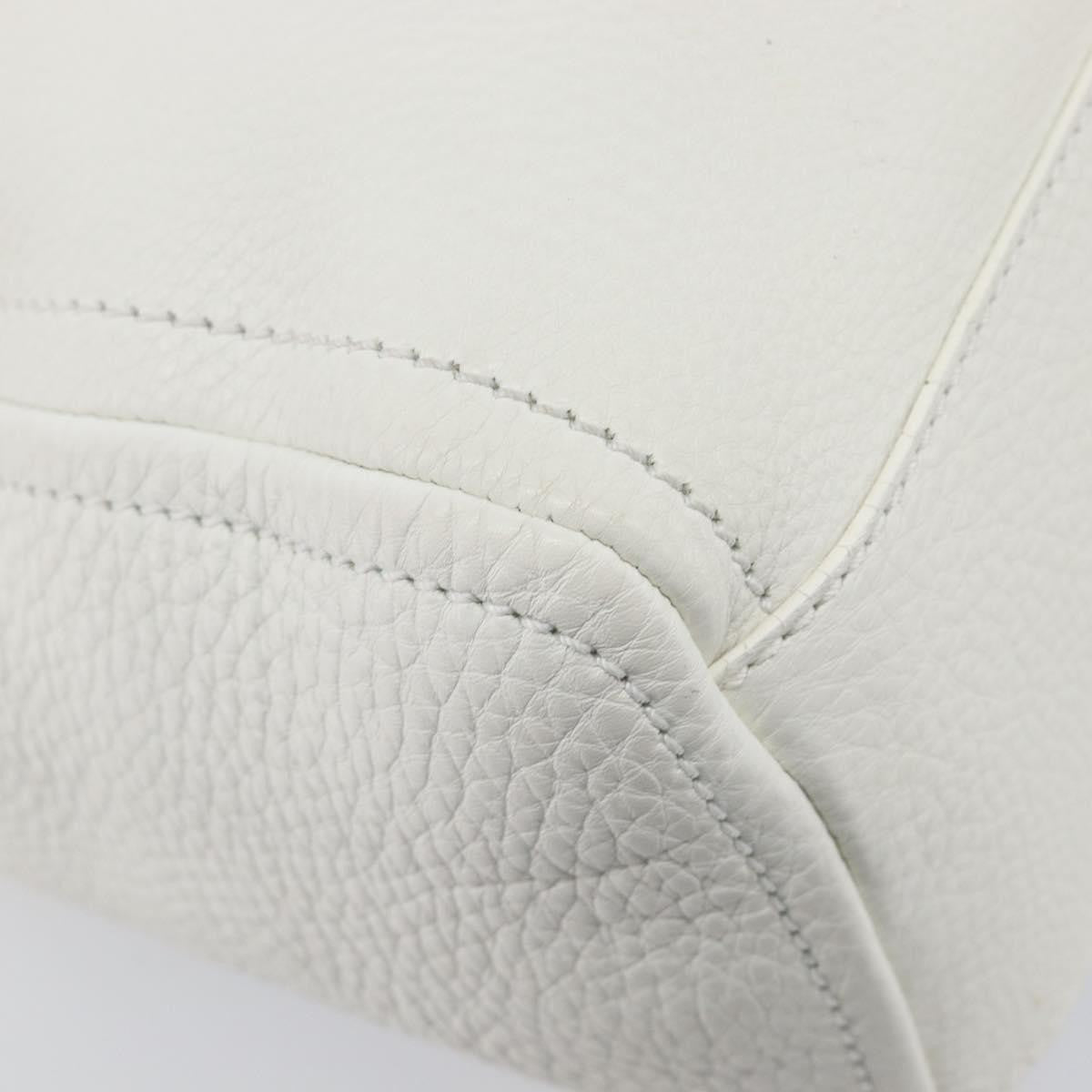 Celine Handbag Leather, White, Leather, Handbag