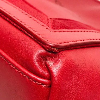 Balenciaga Navy Cabas, Red, Leather, tote