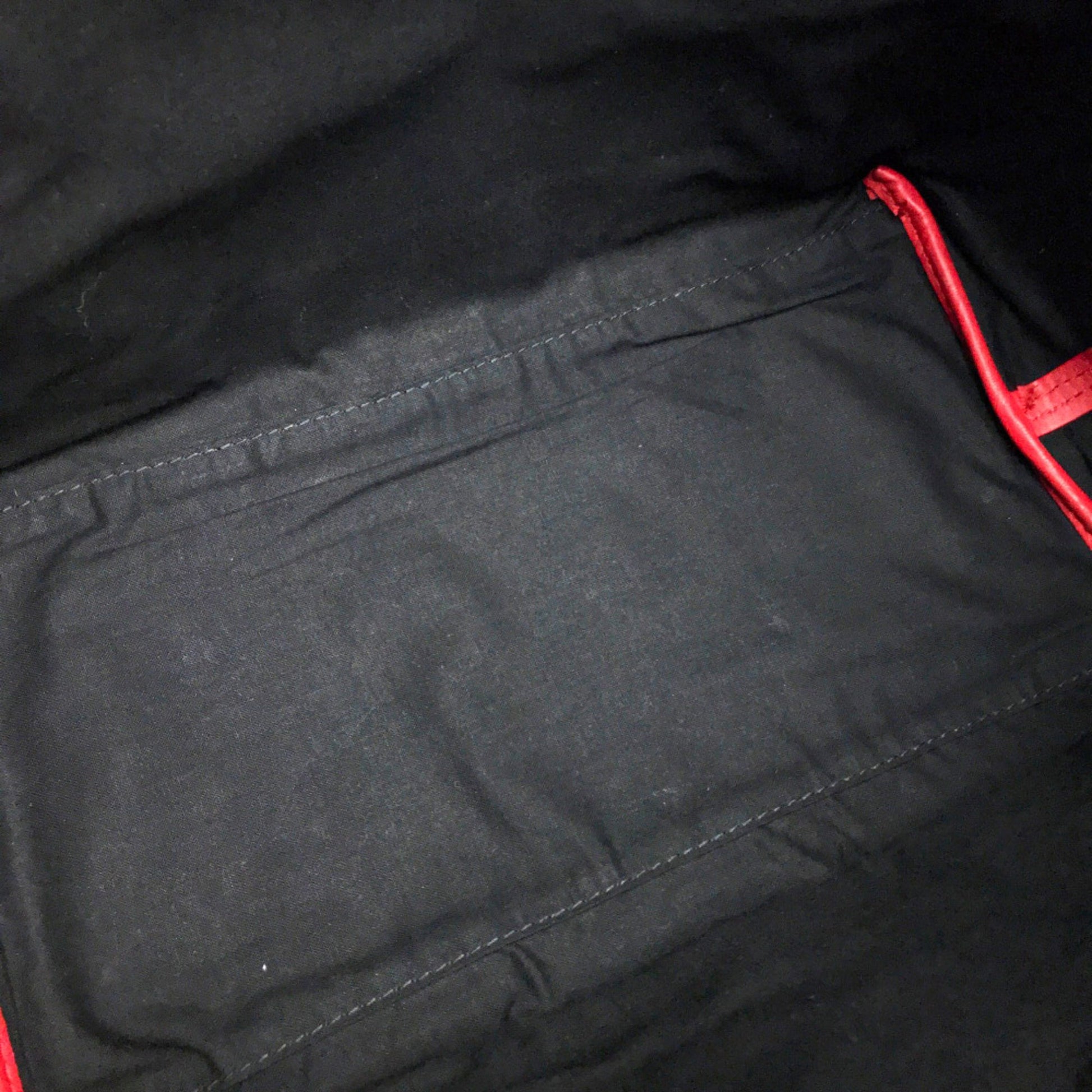 Balenciaga Navy Cabas, Red, Leather, tote