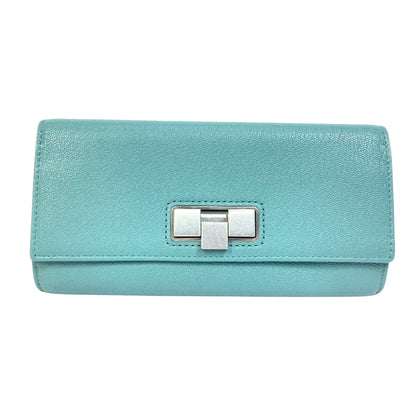 Bottega Veneta Veneta, Blue, Leather, wallet