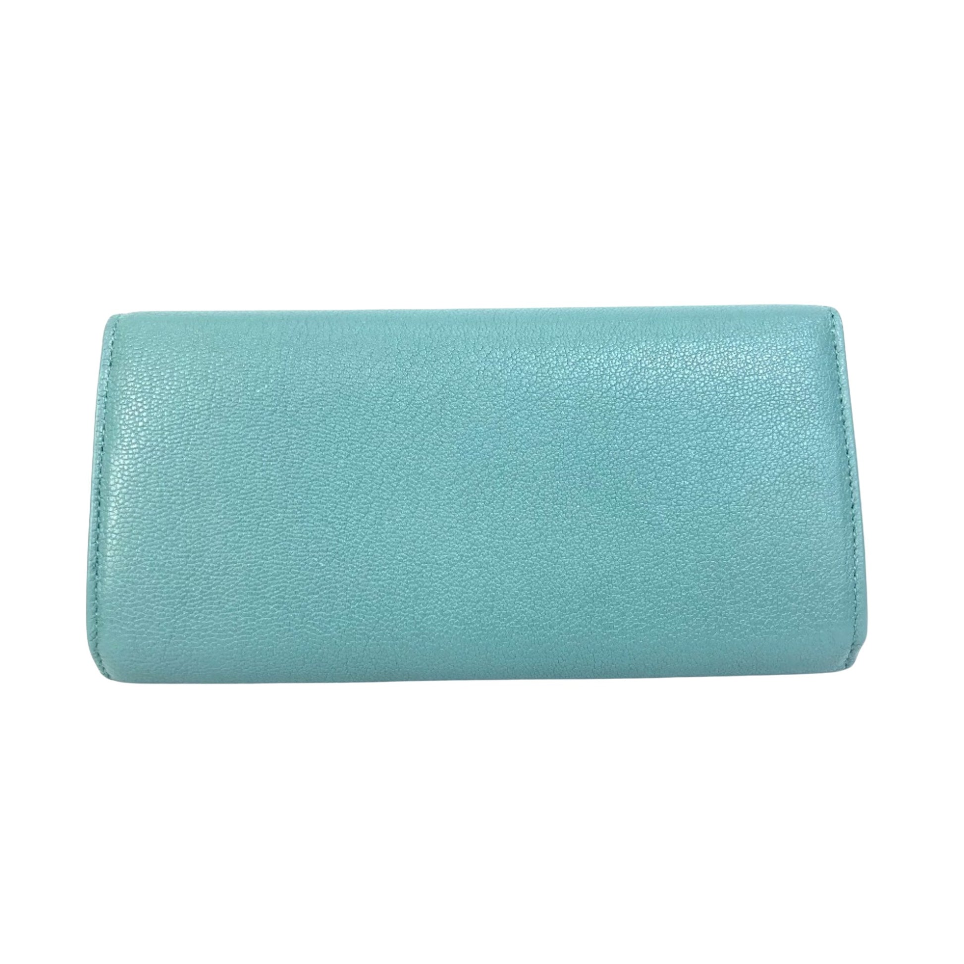 Bottega Veneta Veneta, Blue, Leather, wallet