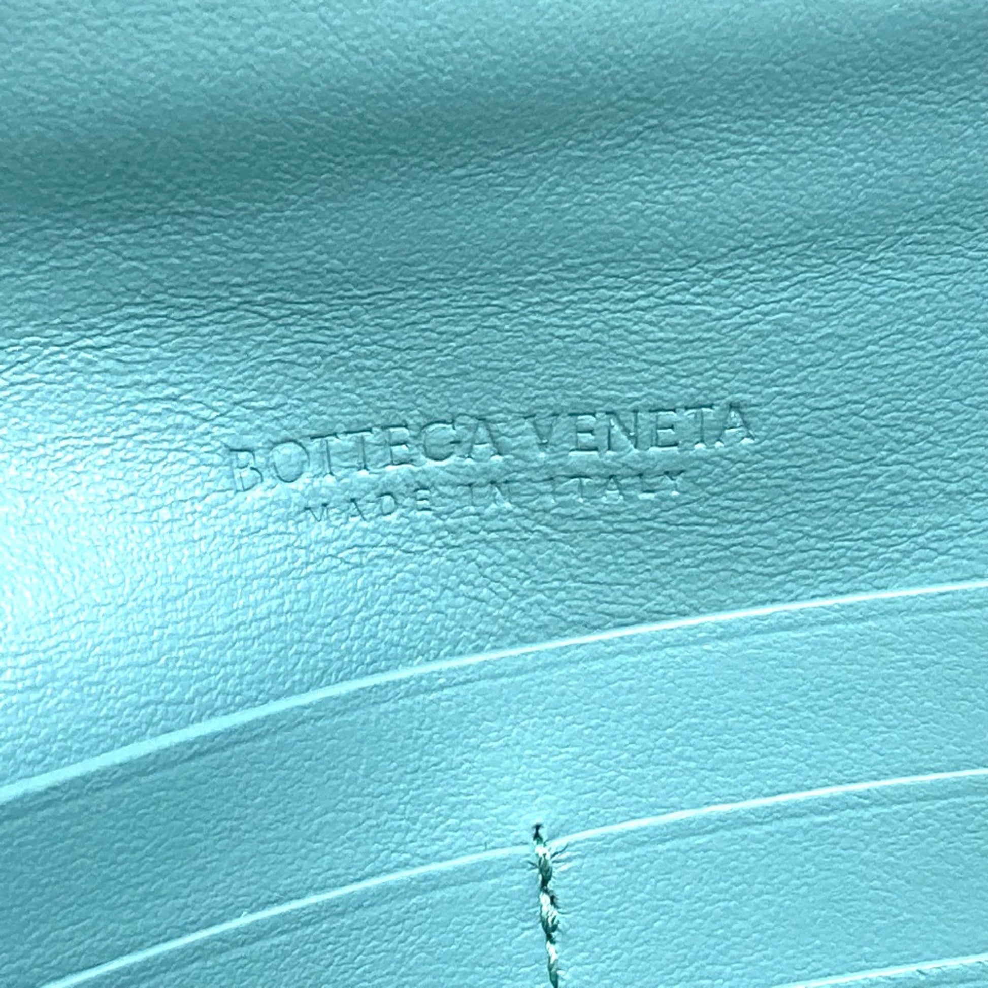 Bottega Veneta Veneta, Blue, Leather, wallet