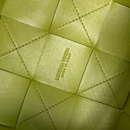 Bottega Veneta Cassette, Yellow, Leather, clutch