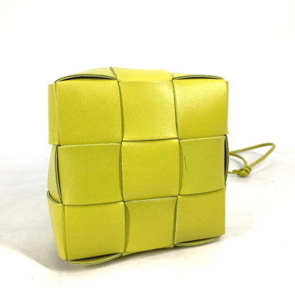 Bottega Veneta Cassette, Yellow, Leather, clutch