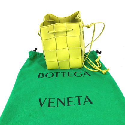 Bottega Veneta Cassette, Yellow, Leather, clutch