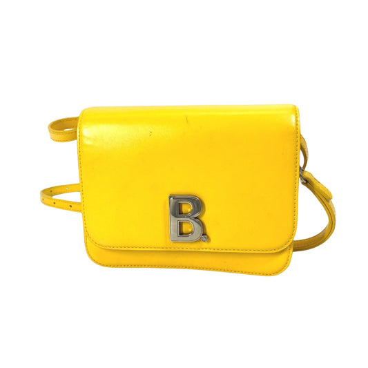 Balenciaga B, Yellow, Leather, shoulder