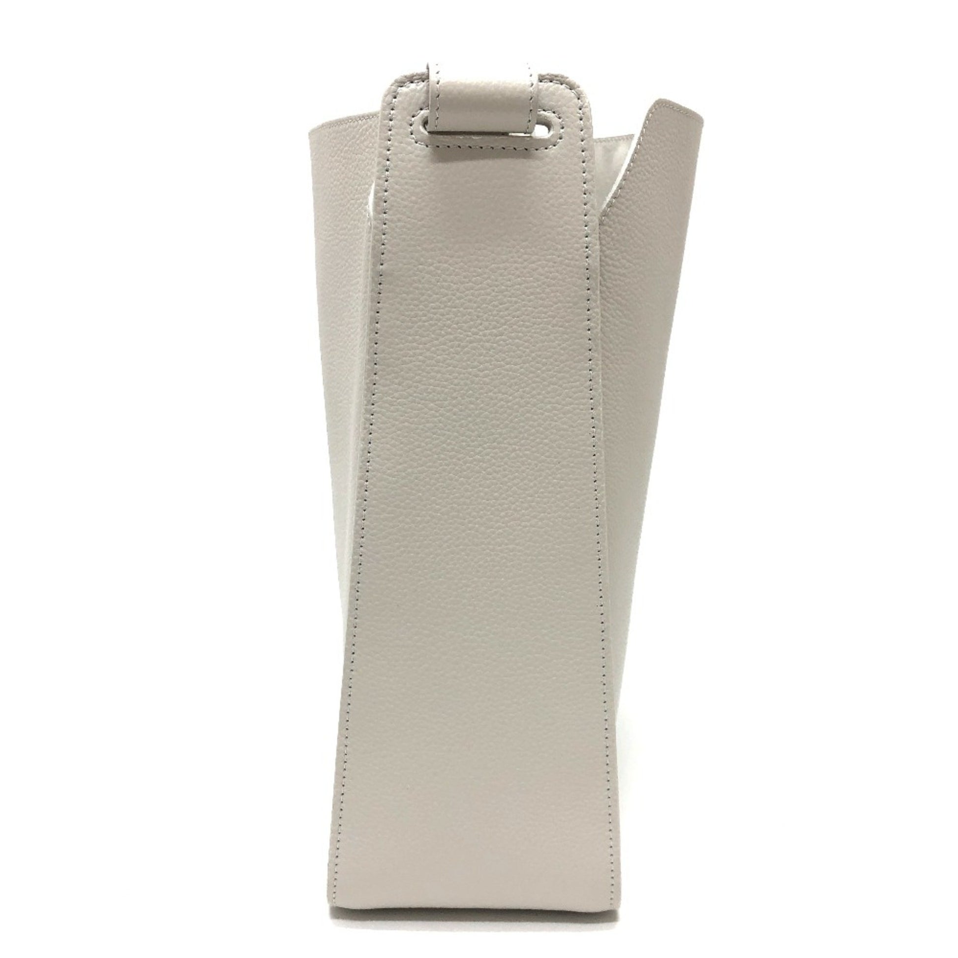 Balenciaga North South, White, Leather, shoulder