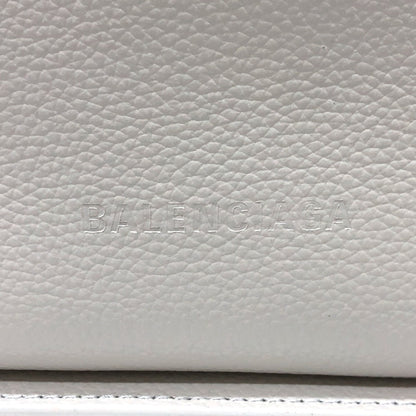 Balenciaga North South, White, Leather, shoulder