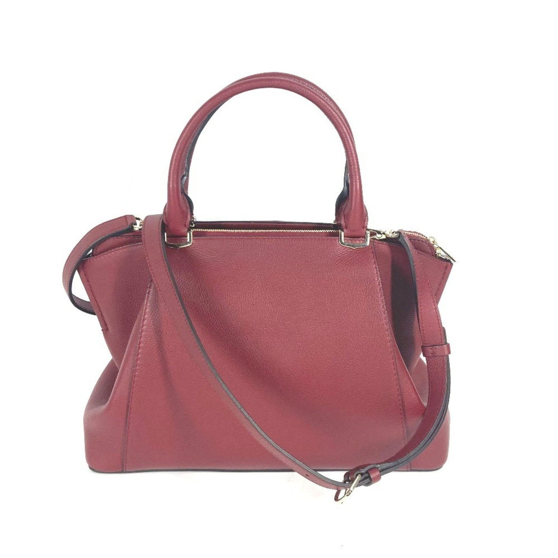 Cartier C de cartier, Burgundy, Leather, handbag