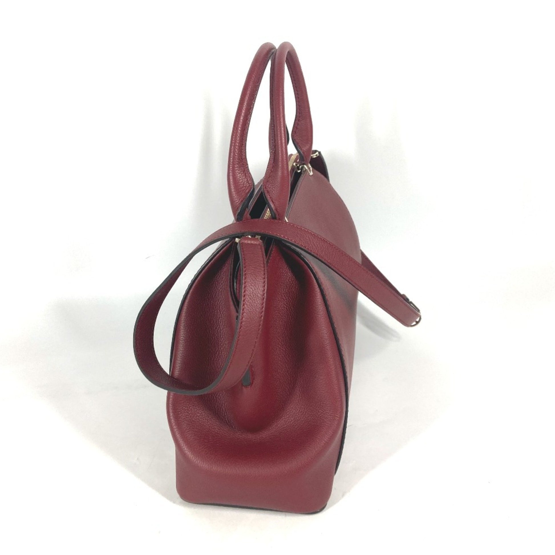 Cartier C de cartier, Burgundy, Leather, handbag