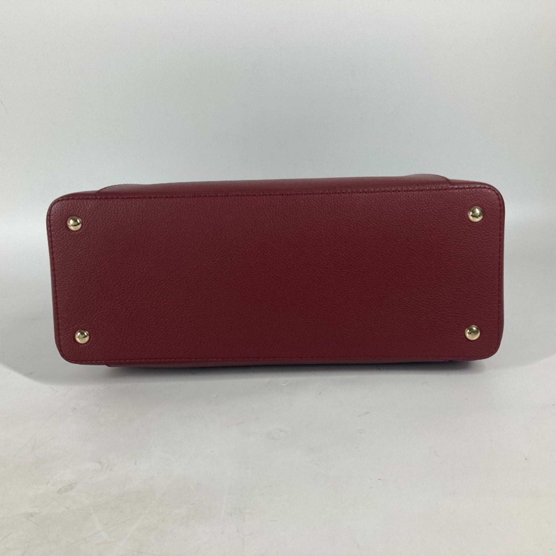 Cartier C de cartier, Burgundy, Leather, handbag