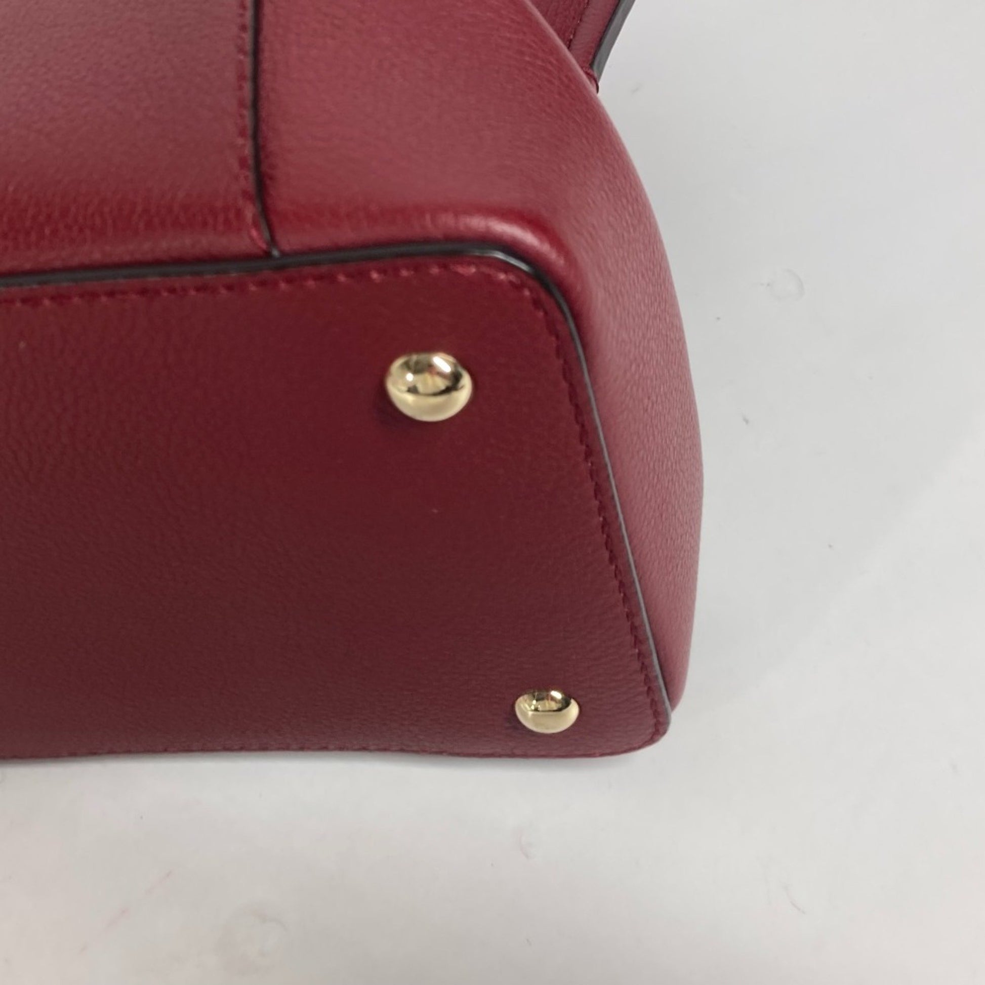 Cartier C de cartier, Burgundy, Leather, handbag