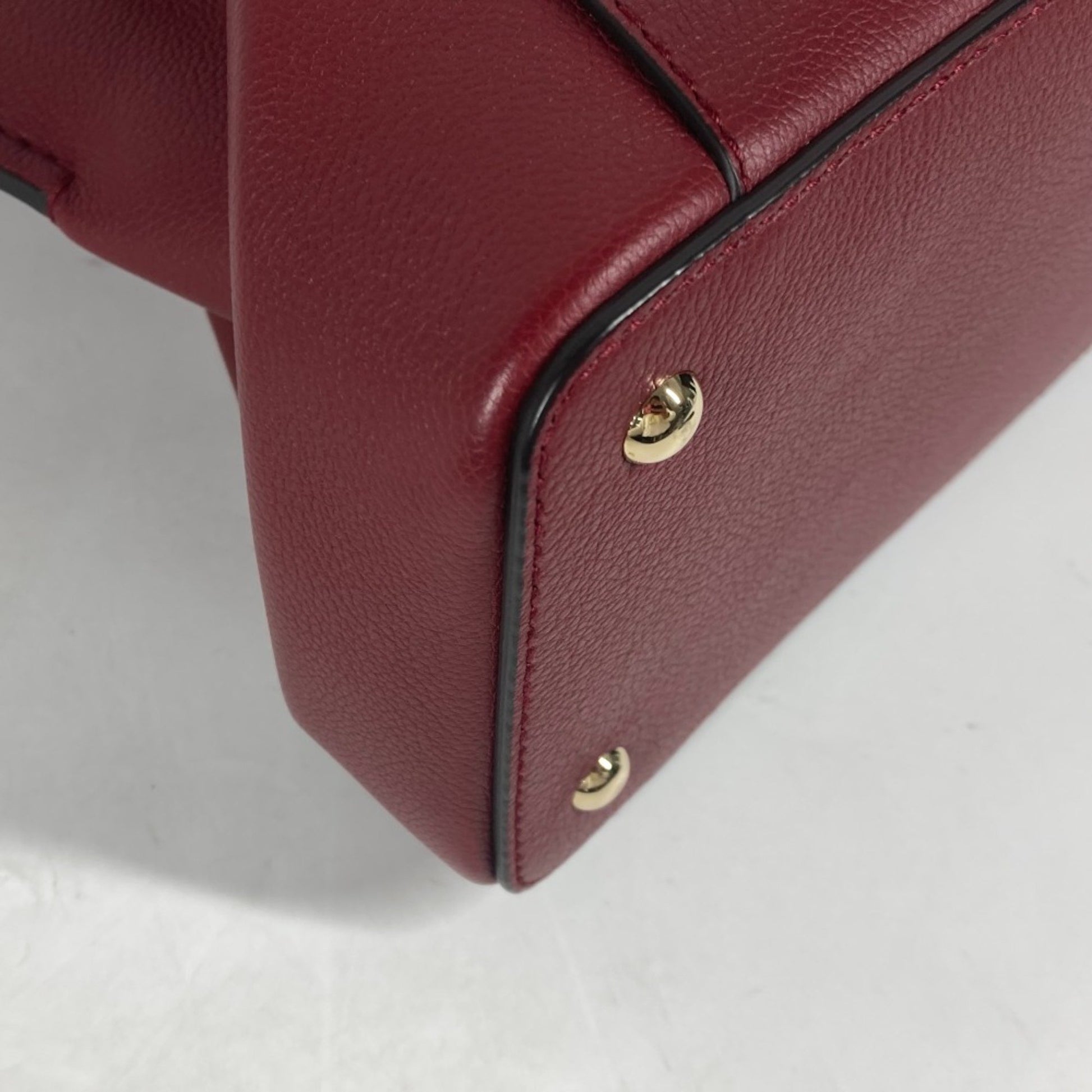 Cartier C de cartier, Burgundy, Leather, handbag