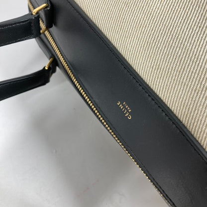 Céline Ring, Beige, Canvas, shoulder
