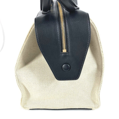 Céline Ring, Beige, Canvas, shoulder