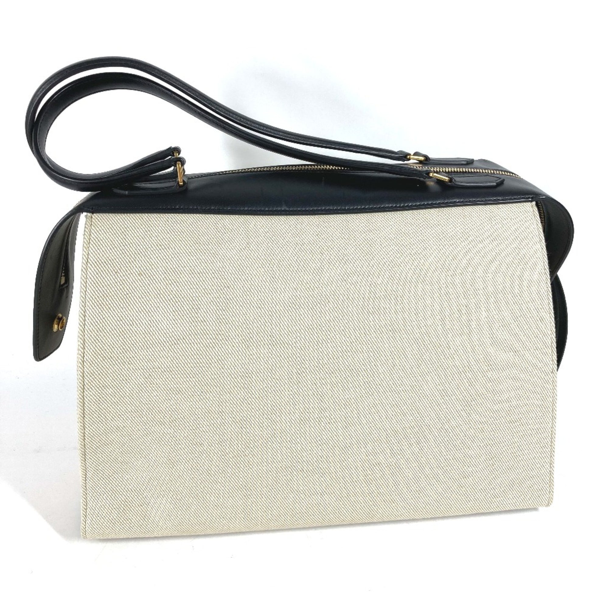 Céline Ring, Beige, Canvas, shoulder