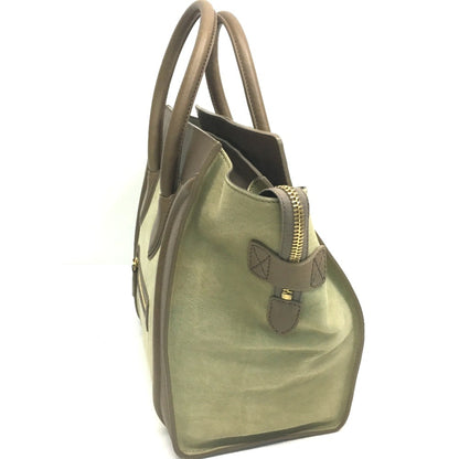 Céline Luggage Phantom, Beige, Leather, handbag