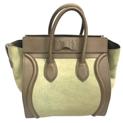 Céline Luggage Phantom, Beige, Leather, handbag