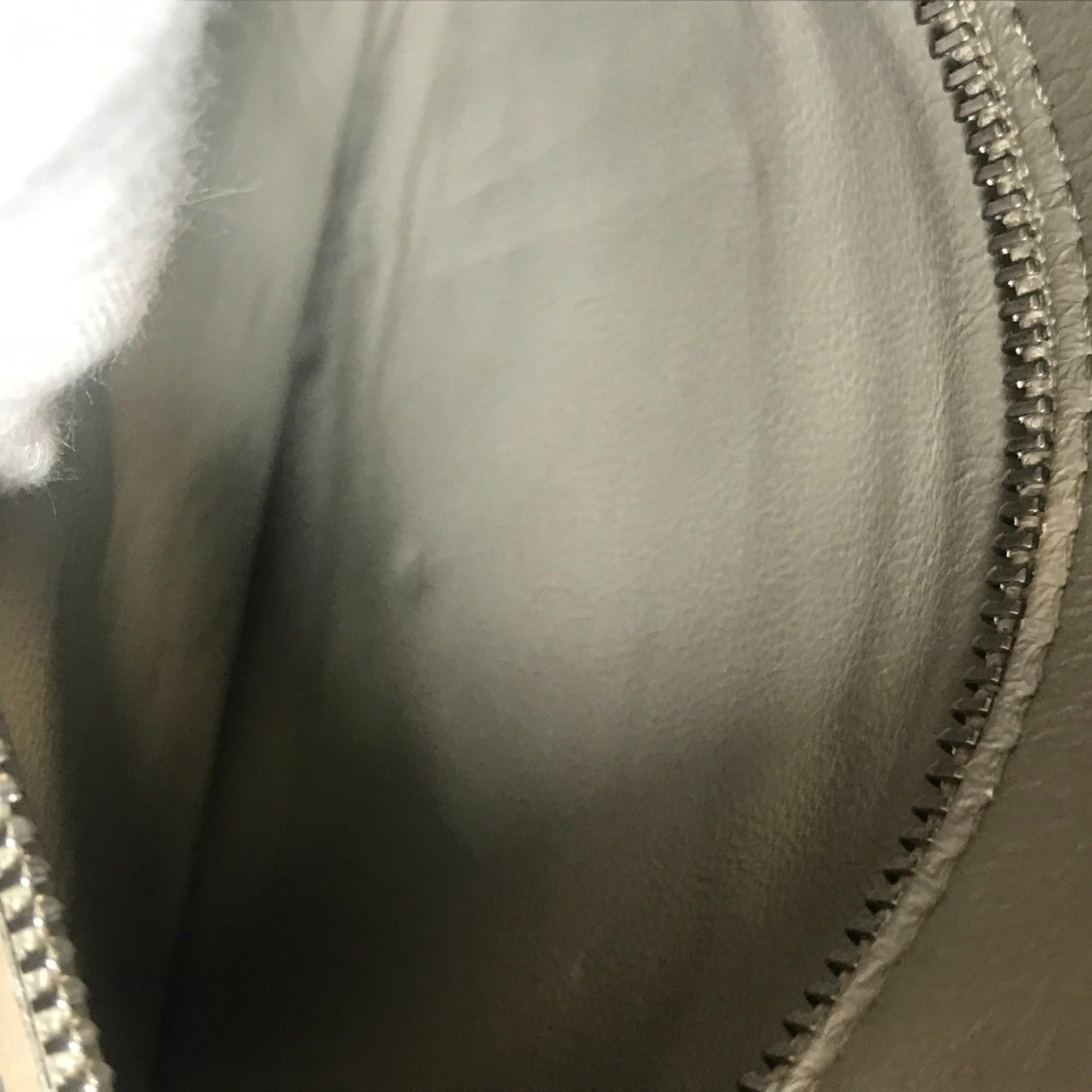 Céline Trotteur, Grey, Leather, shoulder