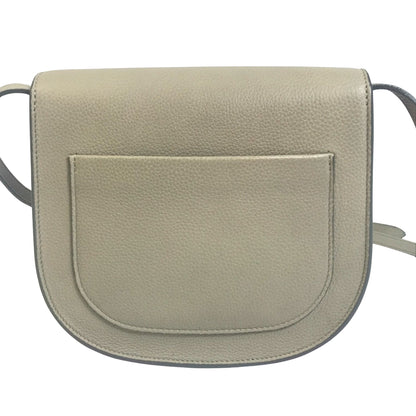 Céline Trotteur, Grey, Leather, shoulder