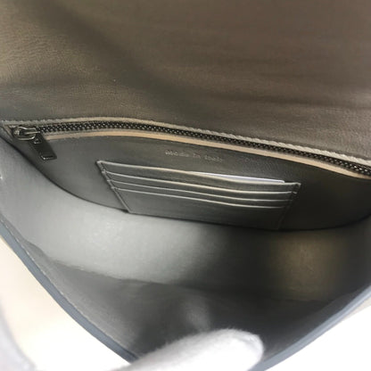 Céline Trotteur, Grey, Leather, shoulder