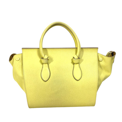 Céline Tie, Yellow, Leather, handbag