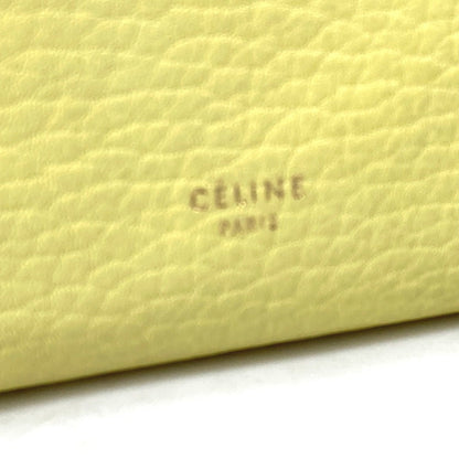 Céline Tie, Yellow, Leather, handbag