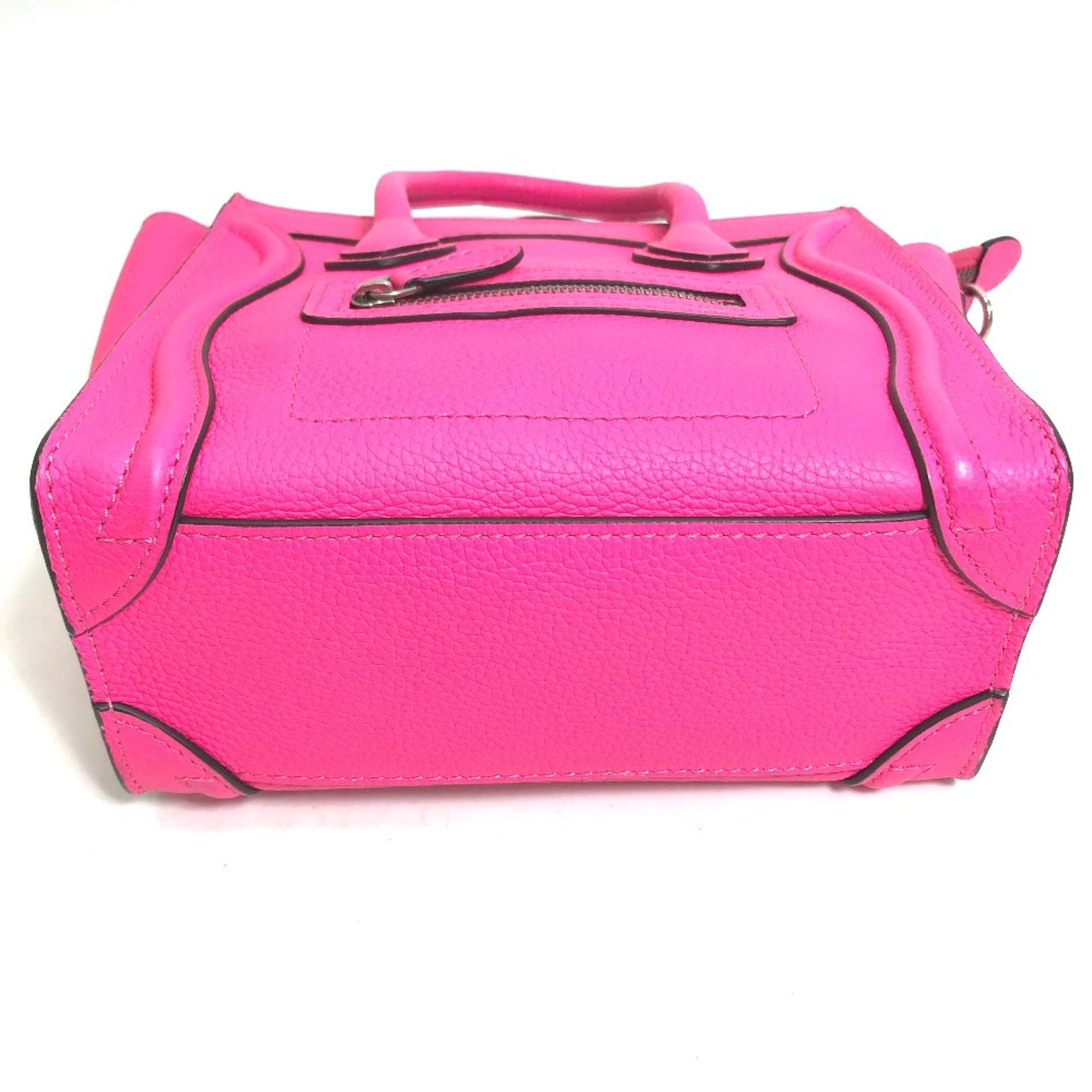 Céline Nano Luggage, Pink, Leather, handbag