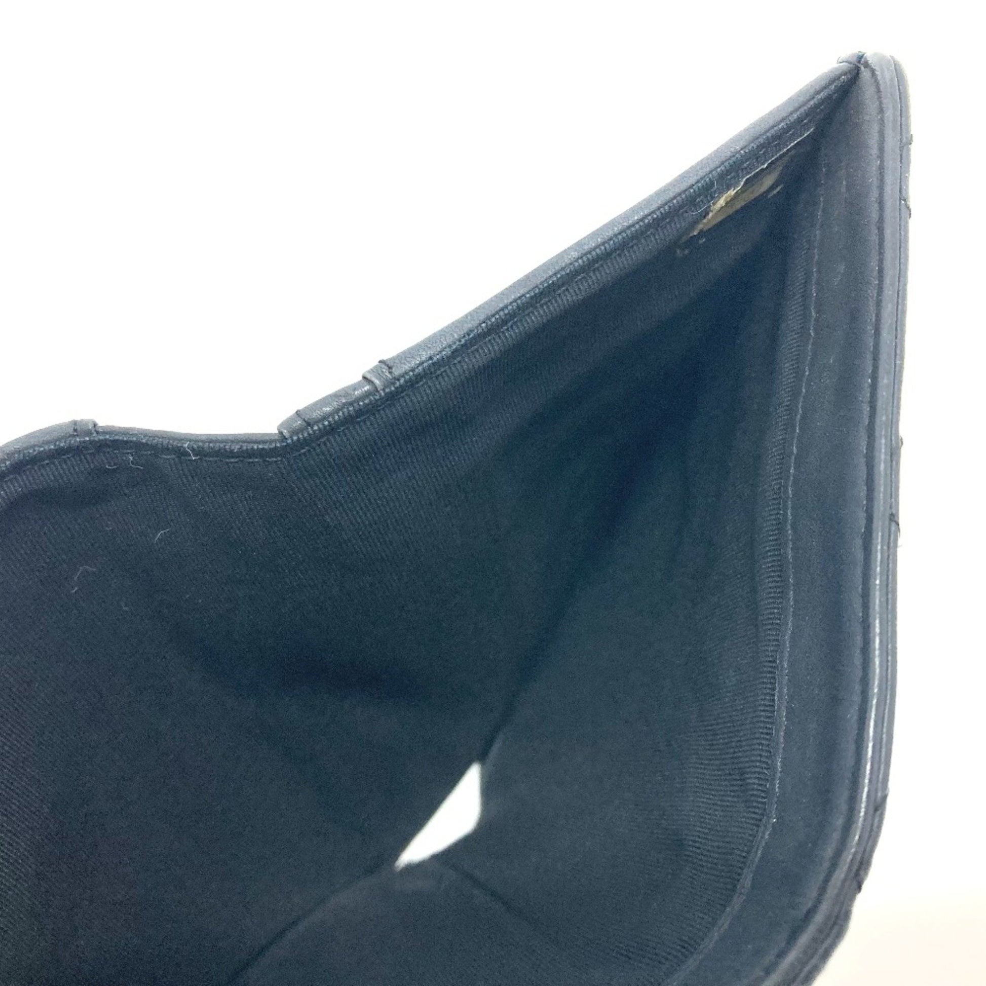 Chanel Matelassé, Black, Leather, wallet