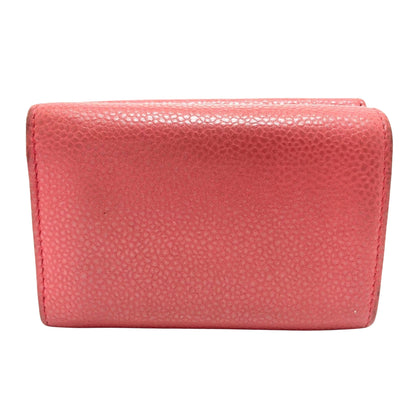 Chanel Logo CC, Pink, Leather, wallet