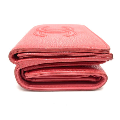 Chanel Logo CC, Pink, Leather, wallet