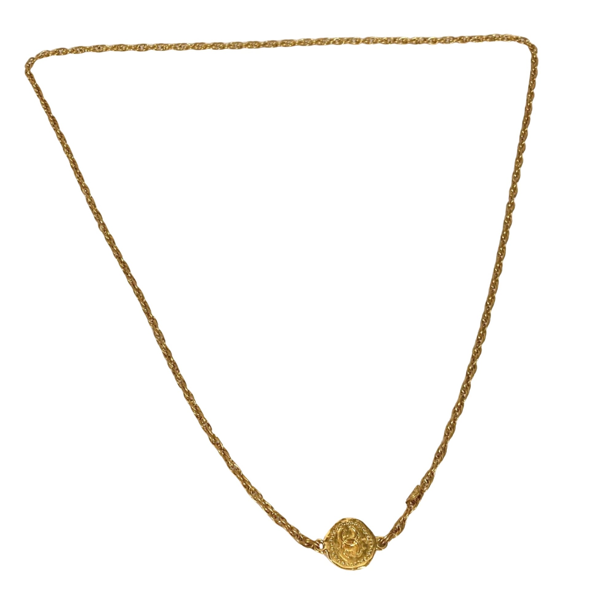 Chanel Coco Mark, Gold, Gold Plated, necklace