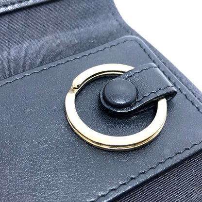 Chanel Logo CC, Black, Leather, wallet