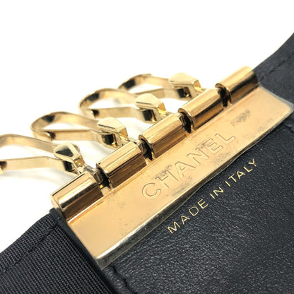 Chanel Logo CC, Black, Leather, wallet