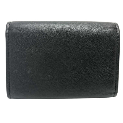 Chanel Logo CC, Black, Leather, wallet
