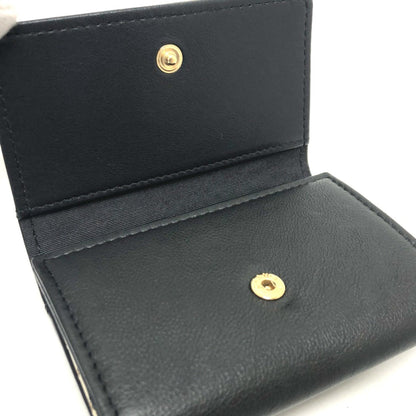 Chanel Logo CC, Black, Leather, wallet