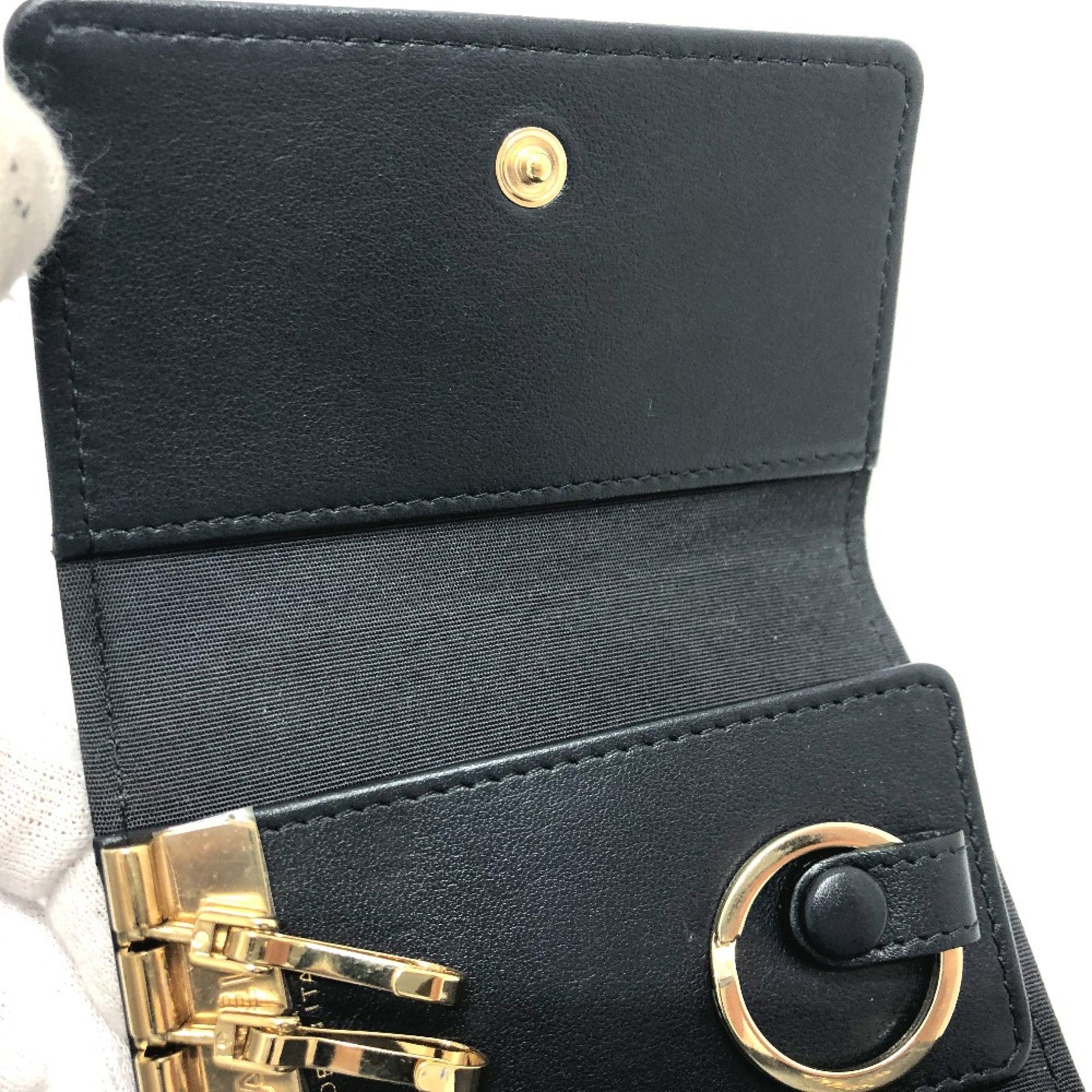 Chanel Logo CC, Black, Leather, wallet