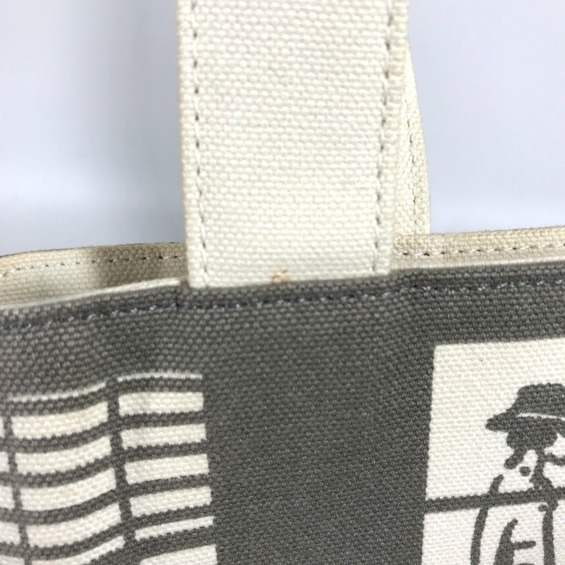 Chanel Window, Grey, Canvas, shoulder