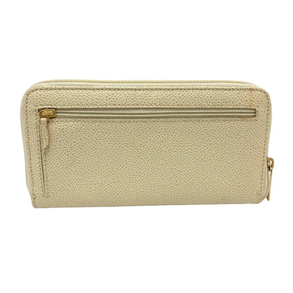 Chanel Logo CC, Beige, Leather, wallet