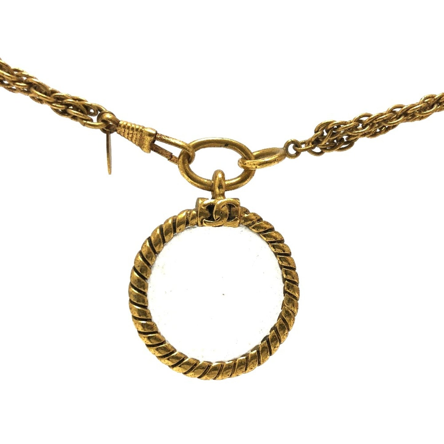 Chanel Coco Mark, Gold, Metal, necklace