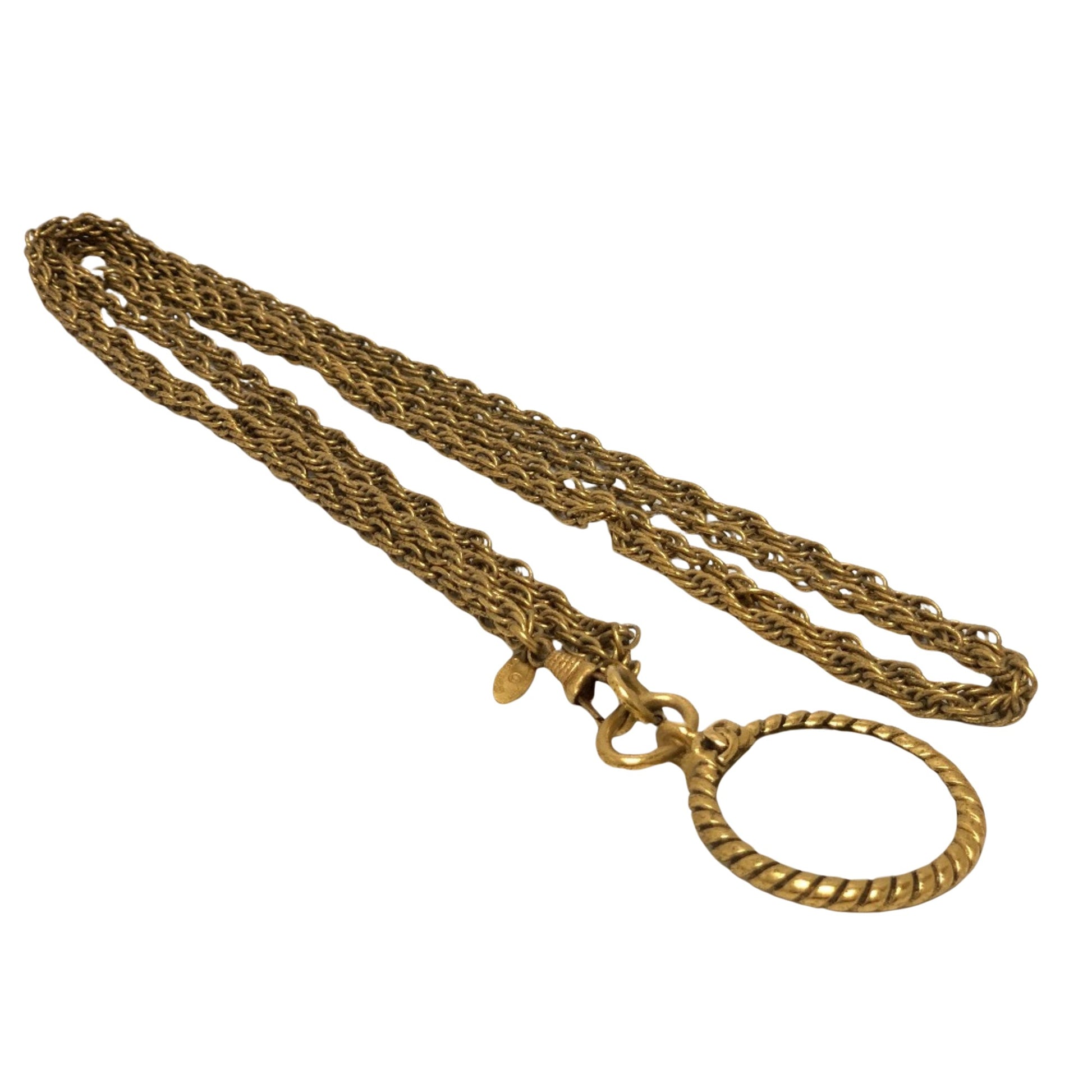 Chanel Coco Mark, Gold, Metal, necklace