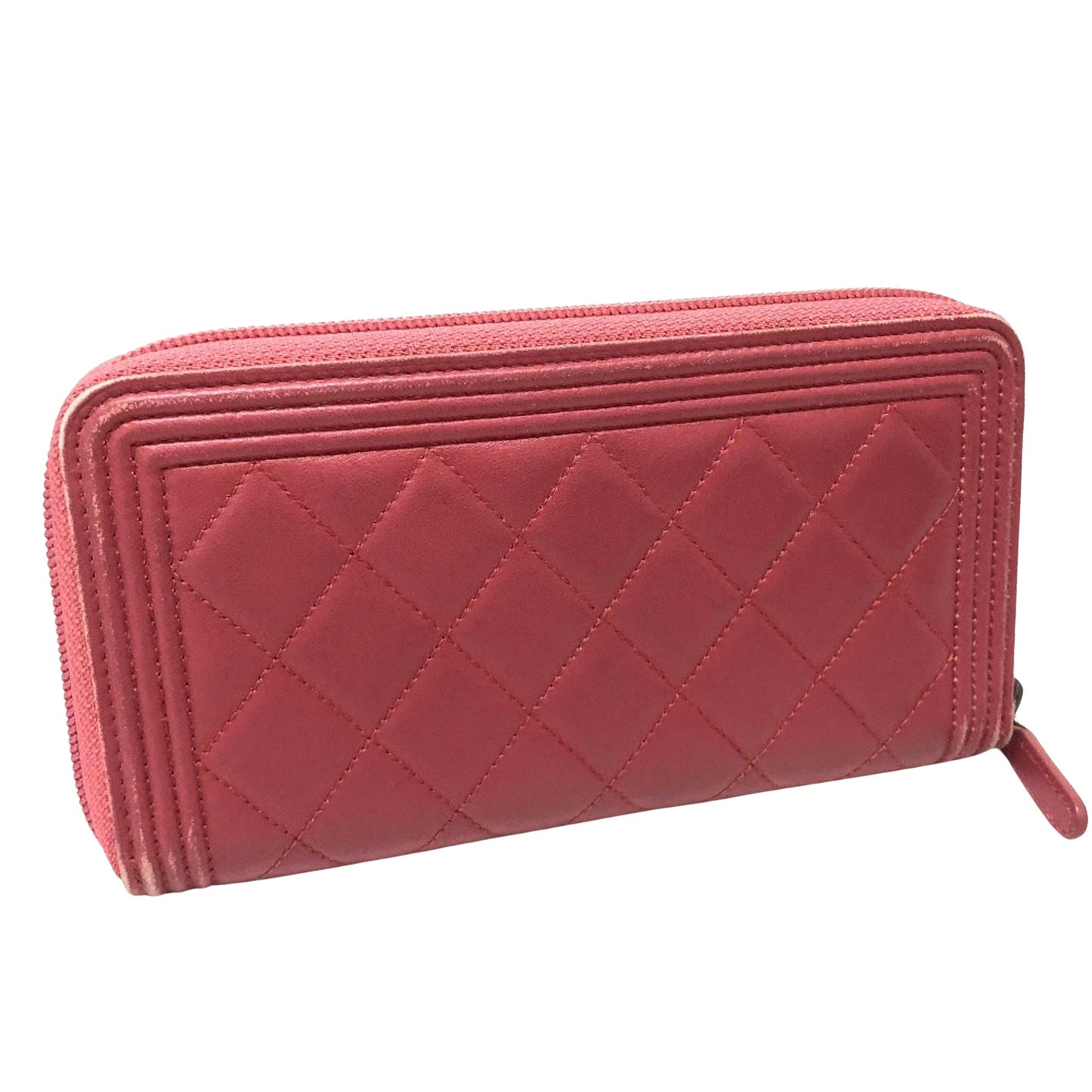 Chanel Boy, Pink, Leather, wallet