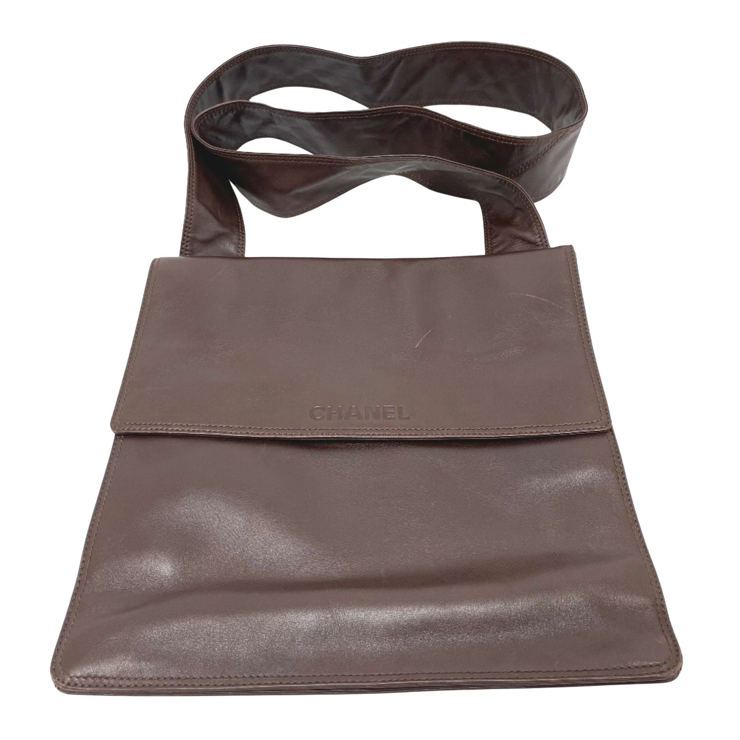 Chanel Shoulder bag, Brown, Leather, shoulder