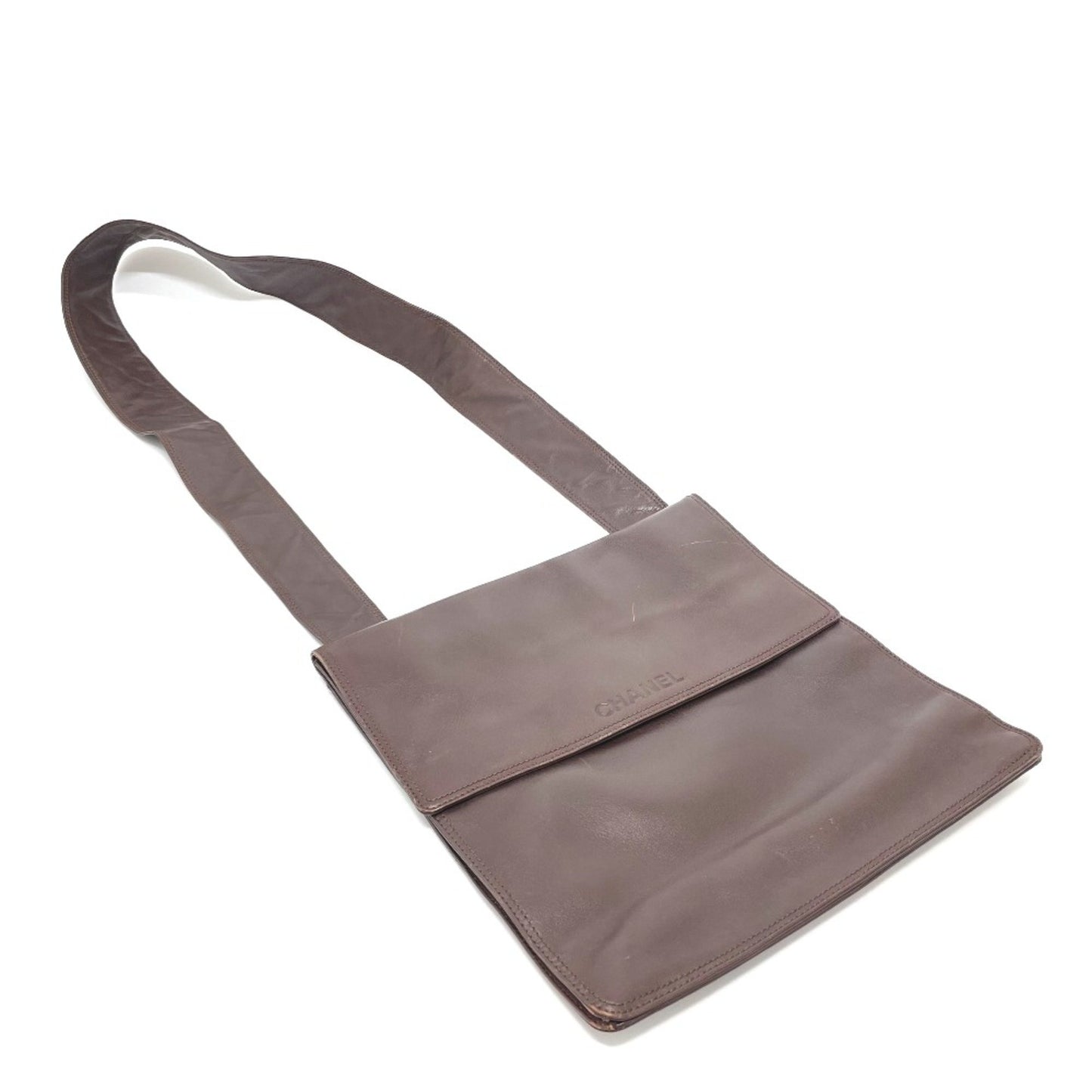 Chanel Shoulder bag, Brown, Leather, shoulder
