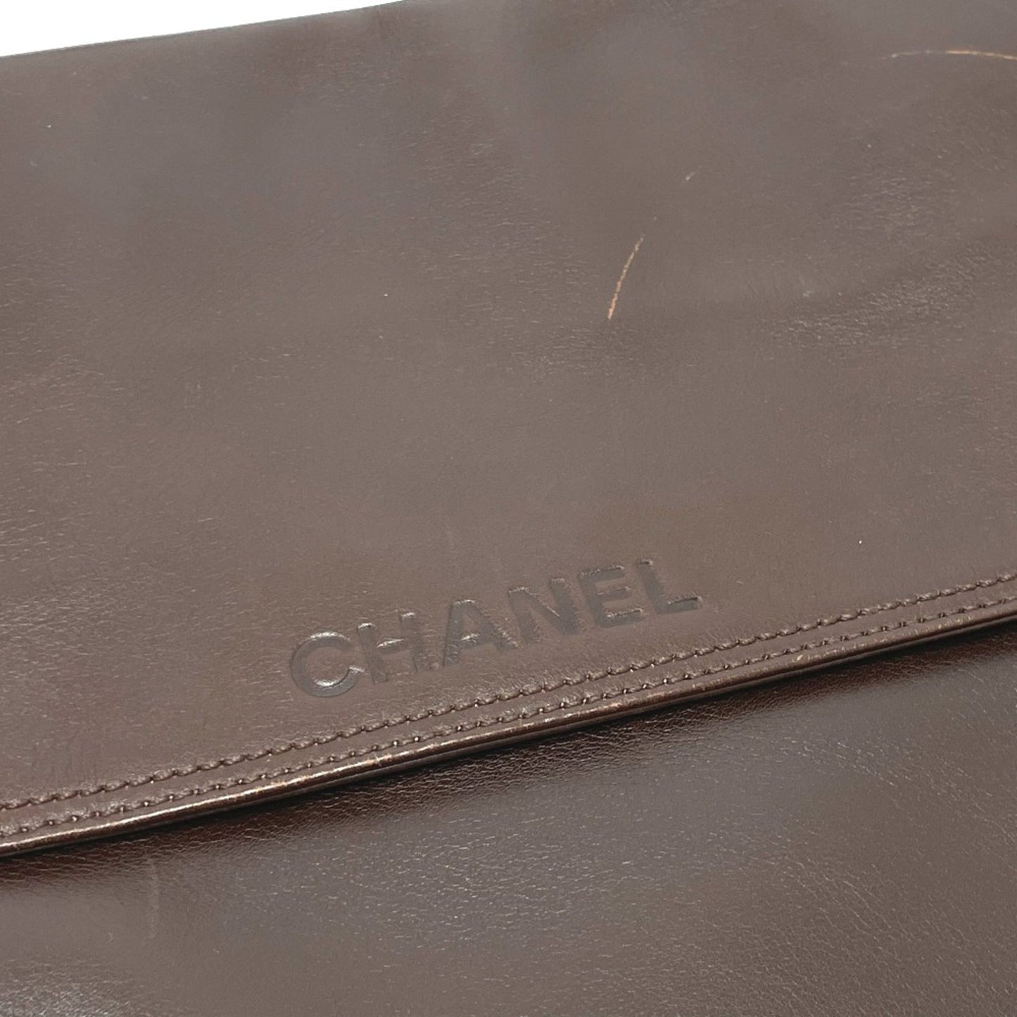 Chanel Shoulder bag, Brown, Leather, shoulder