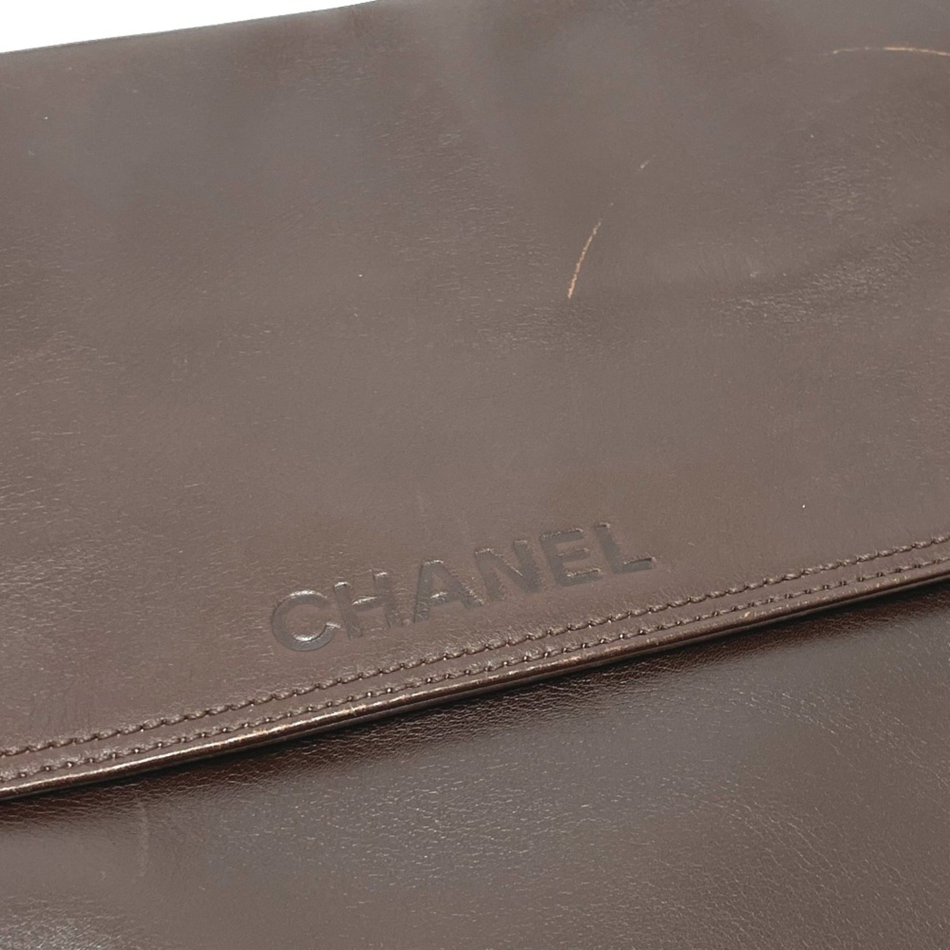 Chanel Shoulder bag, Brown, Leather, shoulder