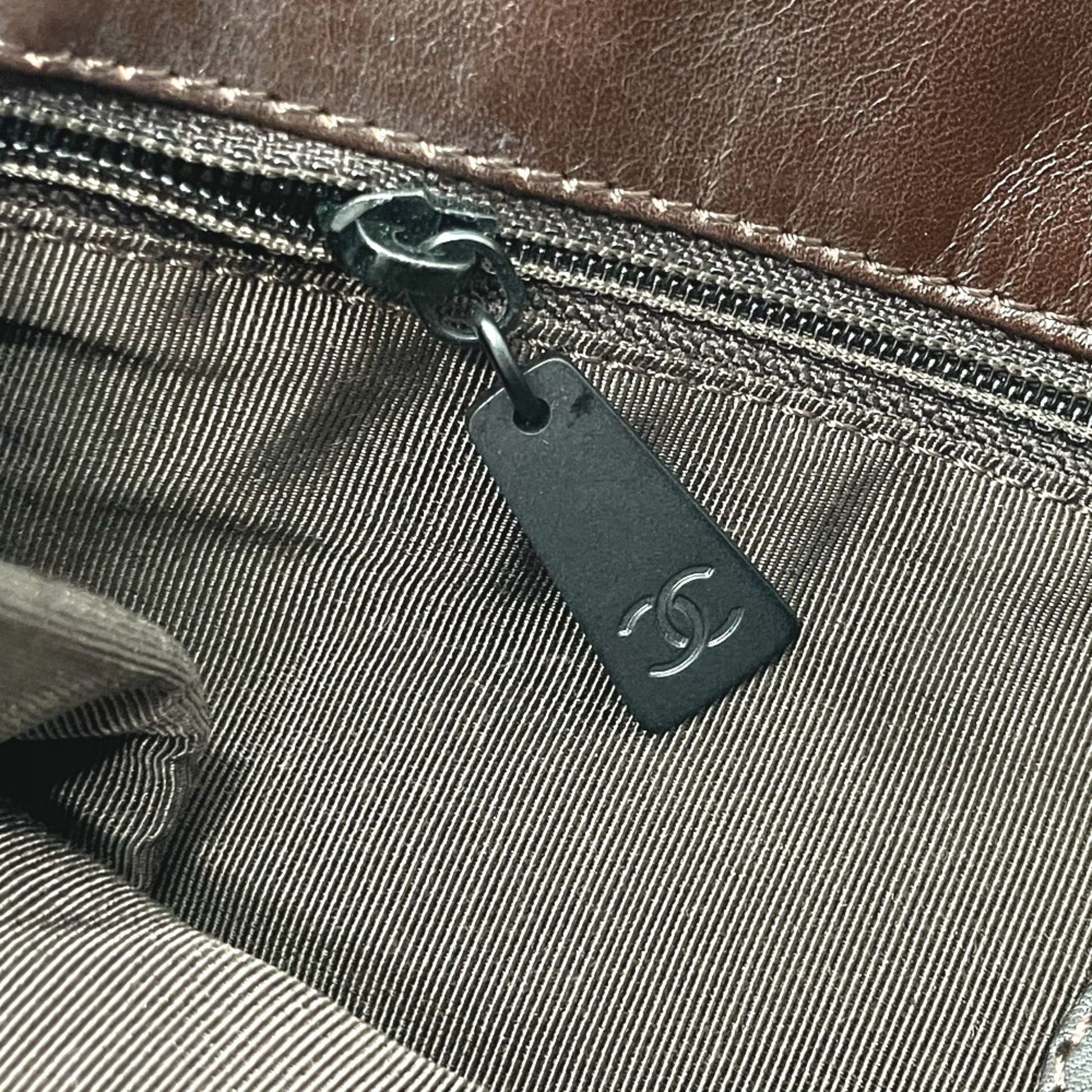 Chanel Shoulder bag, Brown, Leather, shoulder