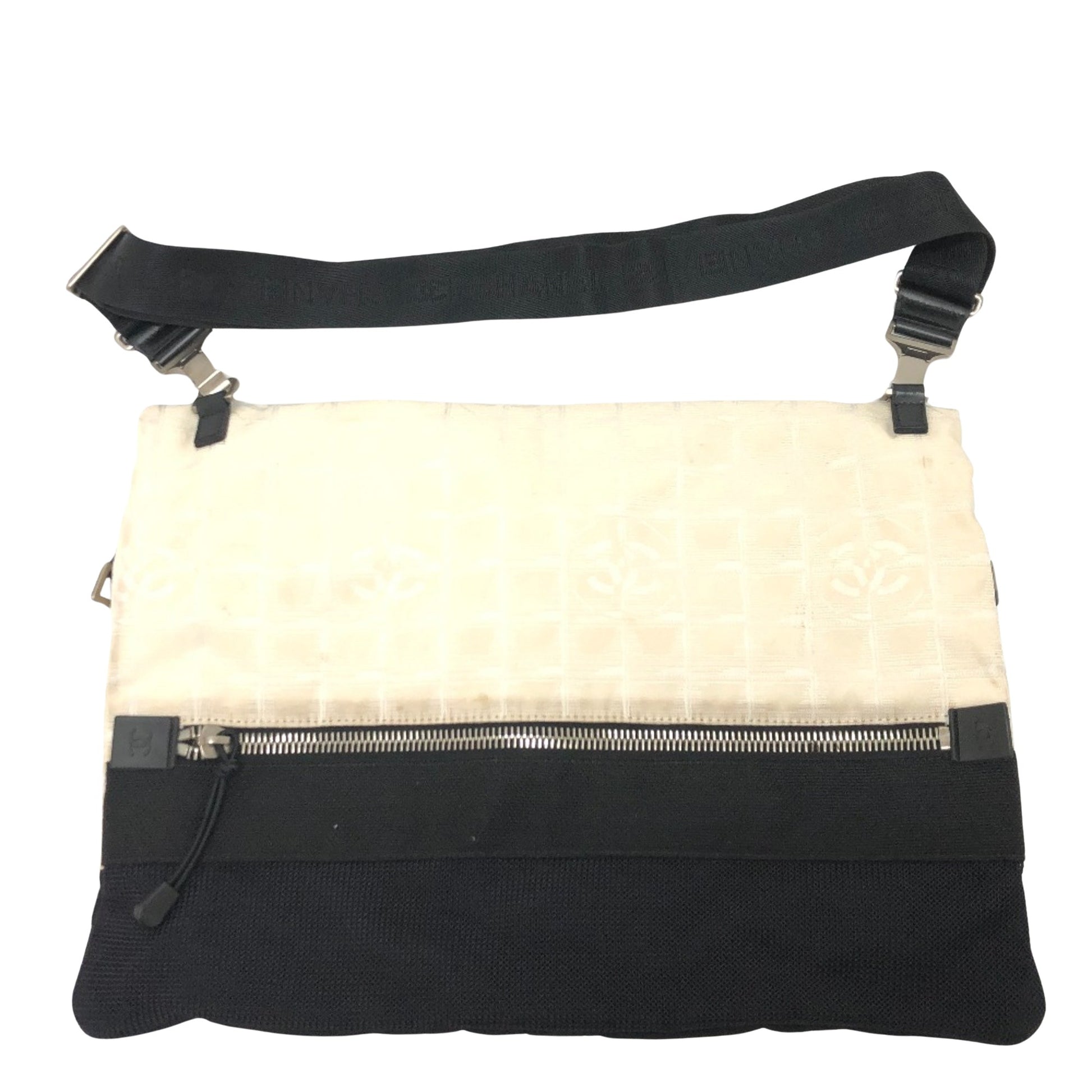 Chanel Sport line, Beige, Canvas, shoulder